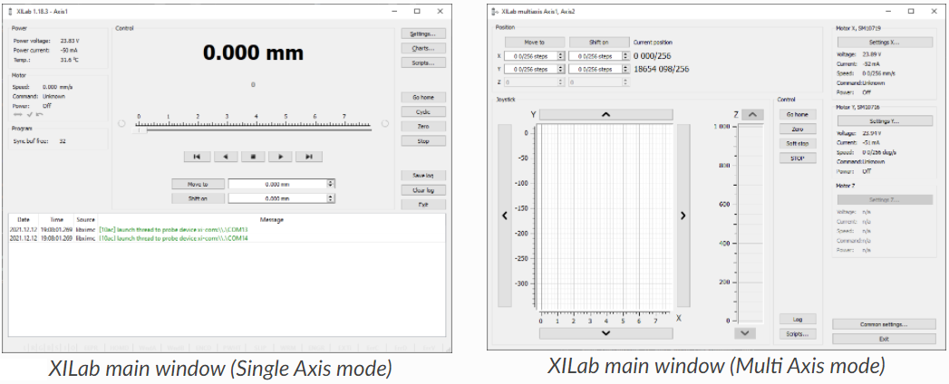 XILab main window